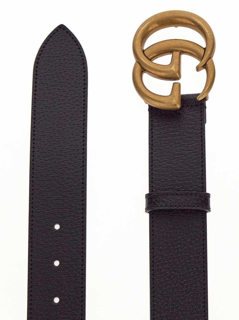Oluxury Gucci Double G Buckle Belt