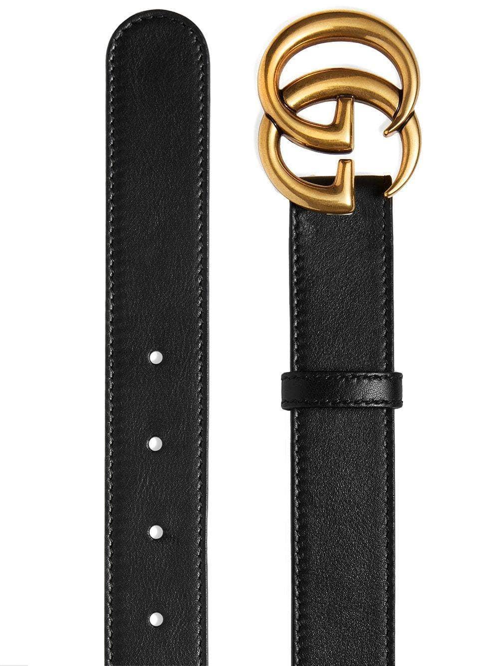 Oluxury Gucci Double G Buckle Belt