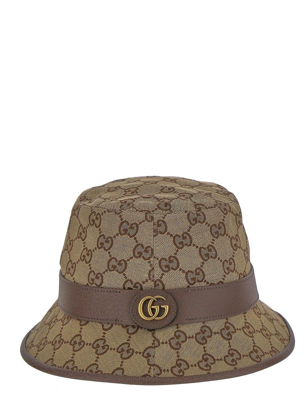 Oluxury Gucci Fedora Hat In GG fabric