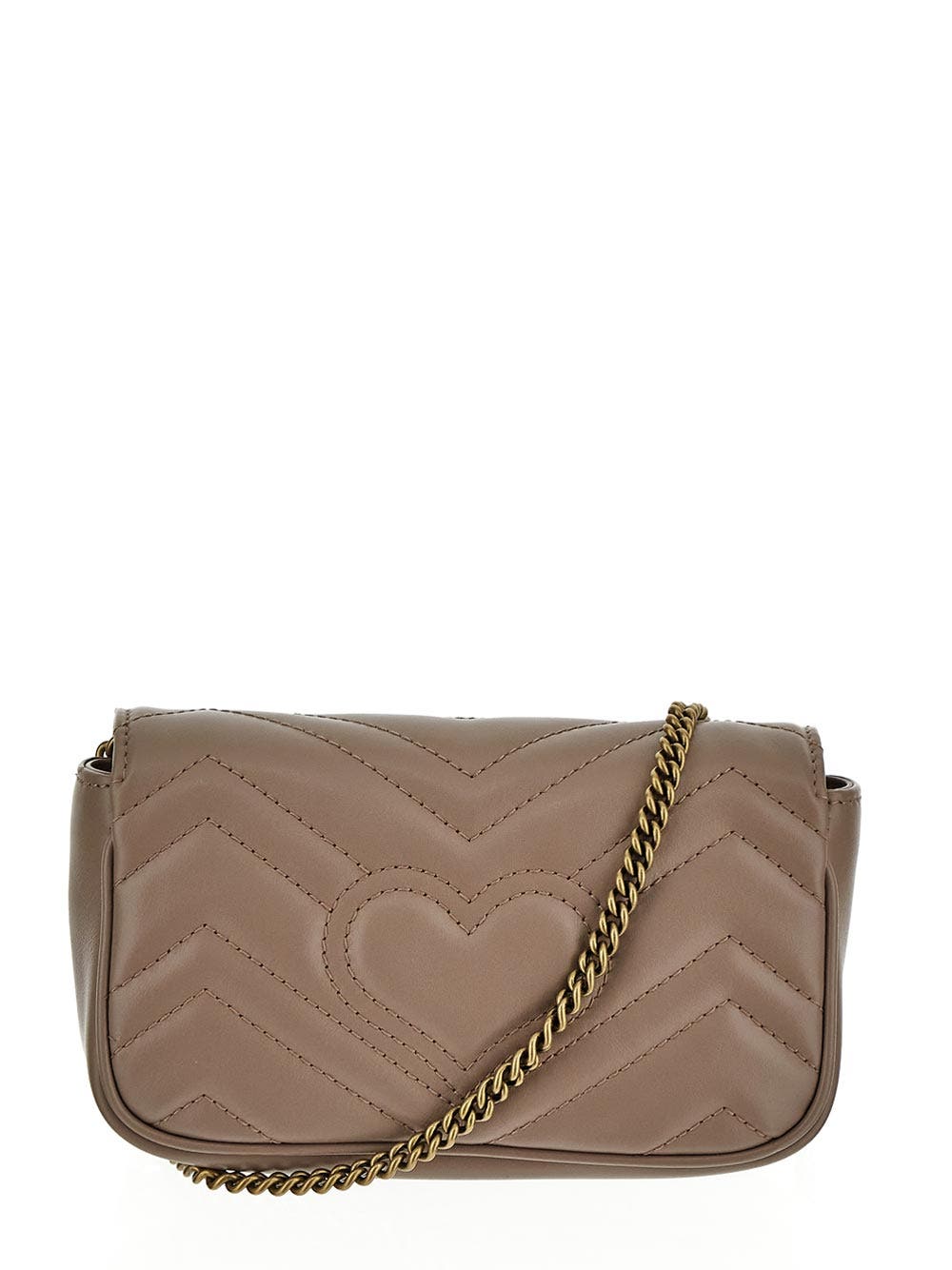 Oluxury Gucci GG Marmont Leather Super Mini Bag