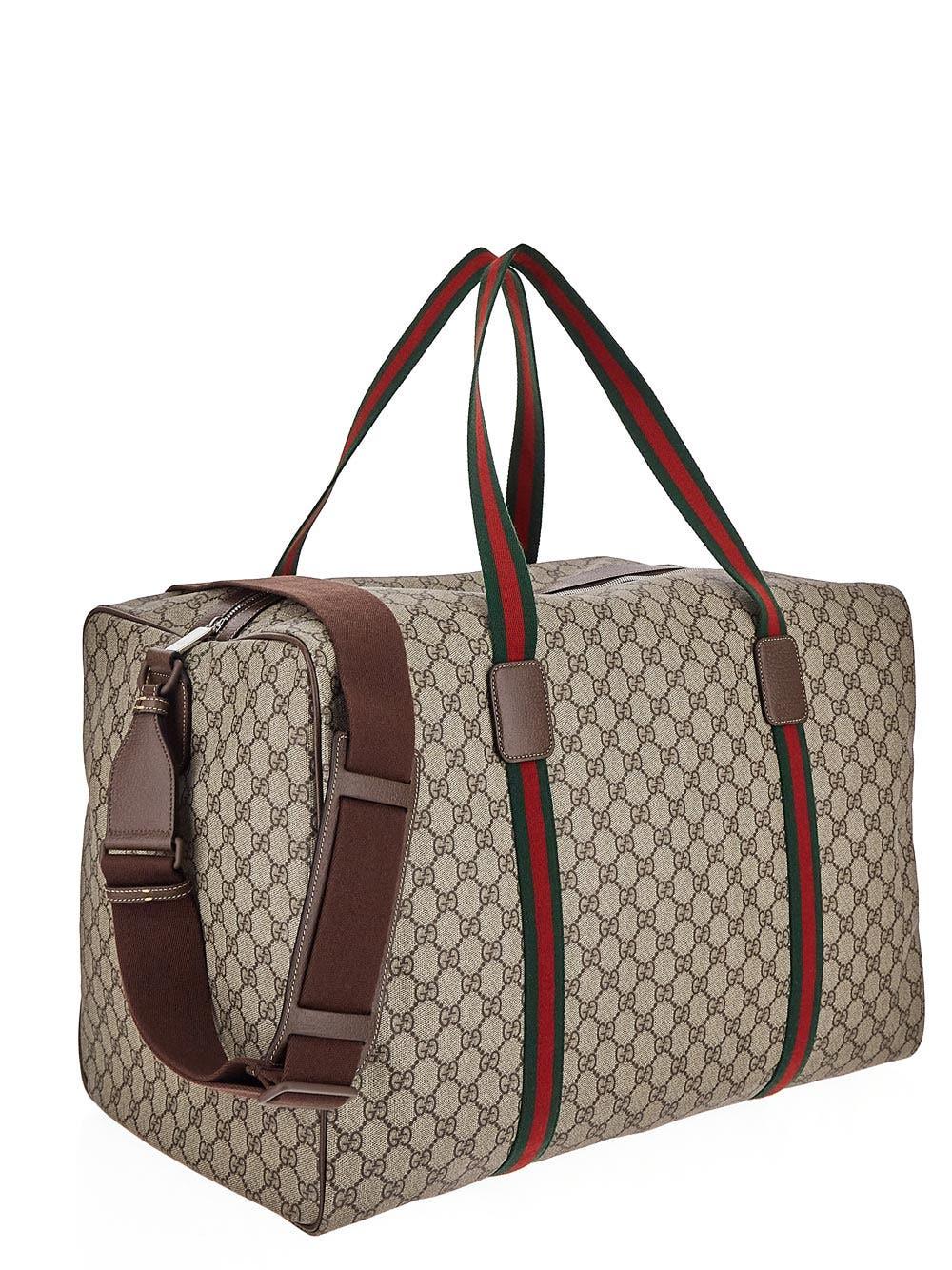 Oluxury Gucci Web Detail Maxi Travel Bag