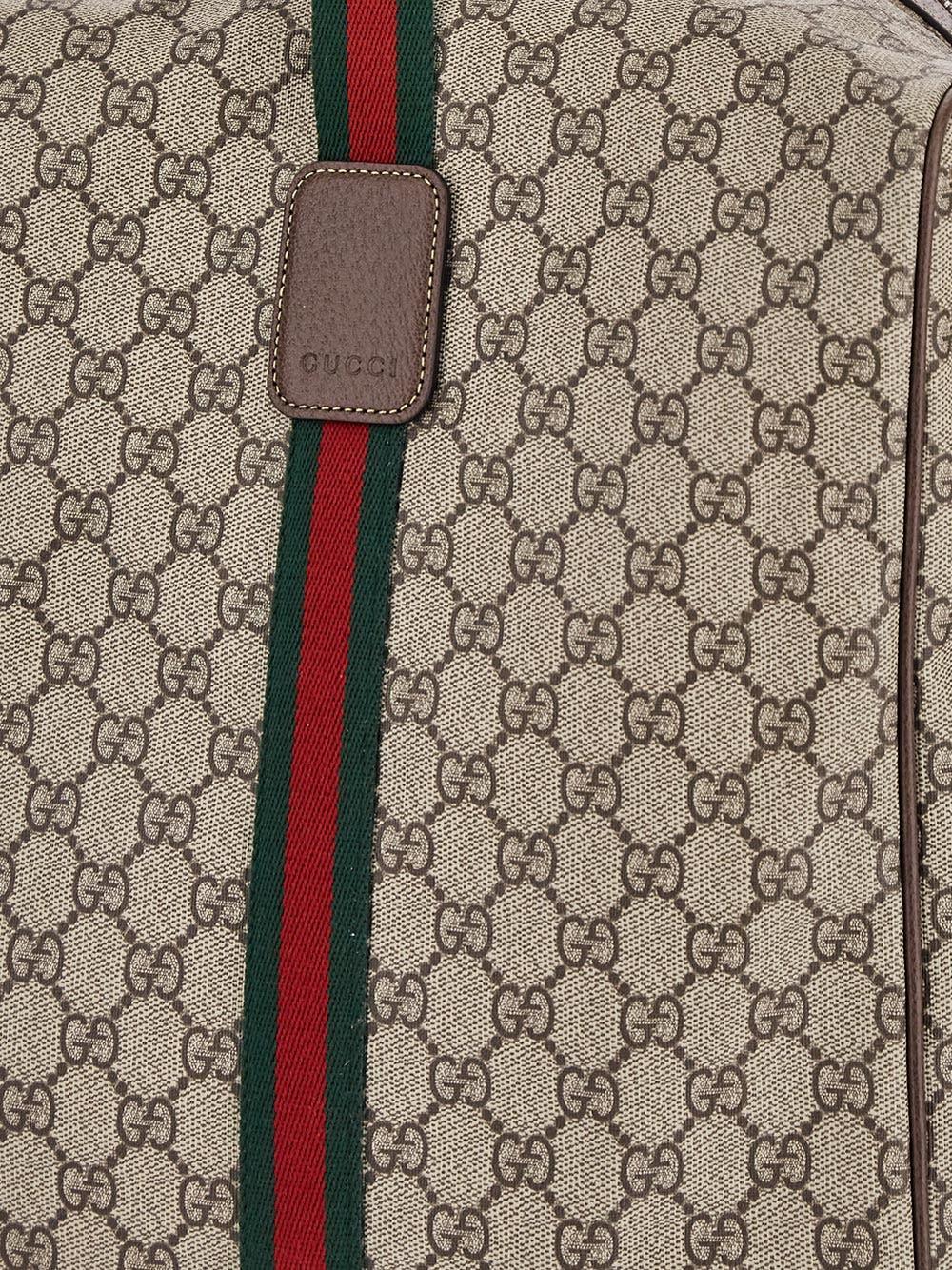 Oluxury Gucci Web Detail Maxi Travel Bag