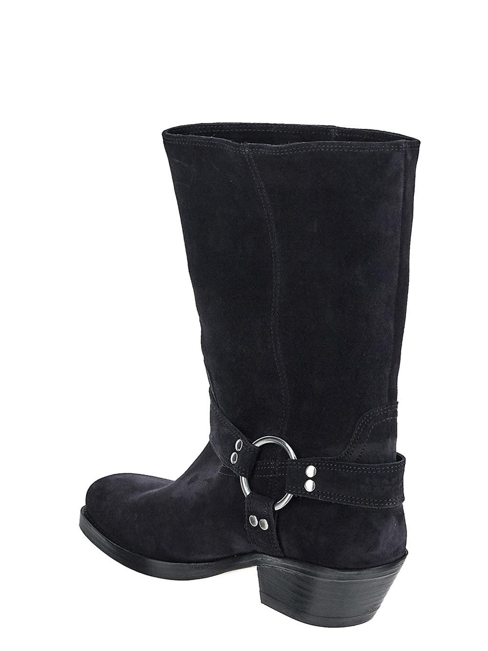 Oluxury Isabel Marant Antya Suede Biker Boo