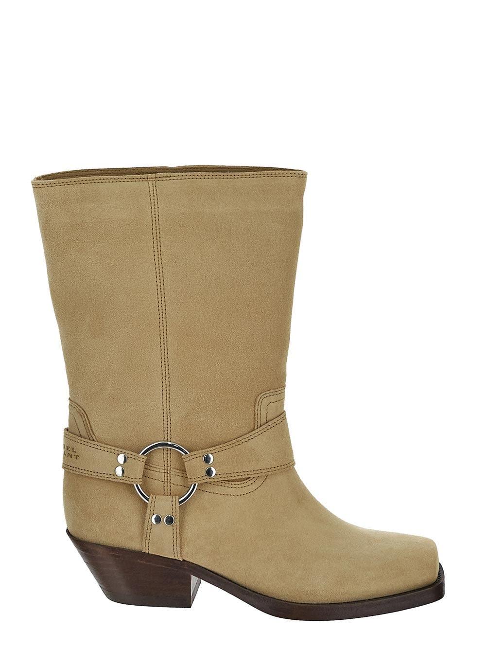 Oluxury Isabel Marant Antya suede Biker boo