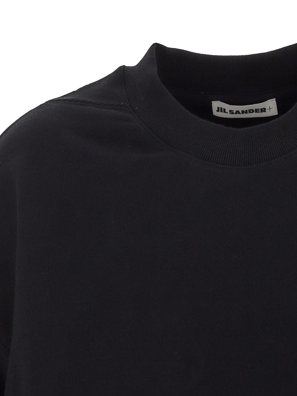 Oluxury Jil Sander Logo Patch Sweatshirt