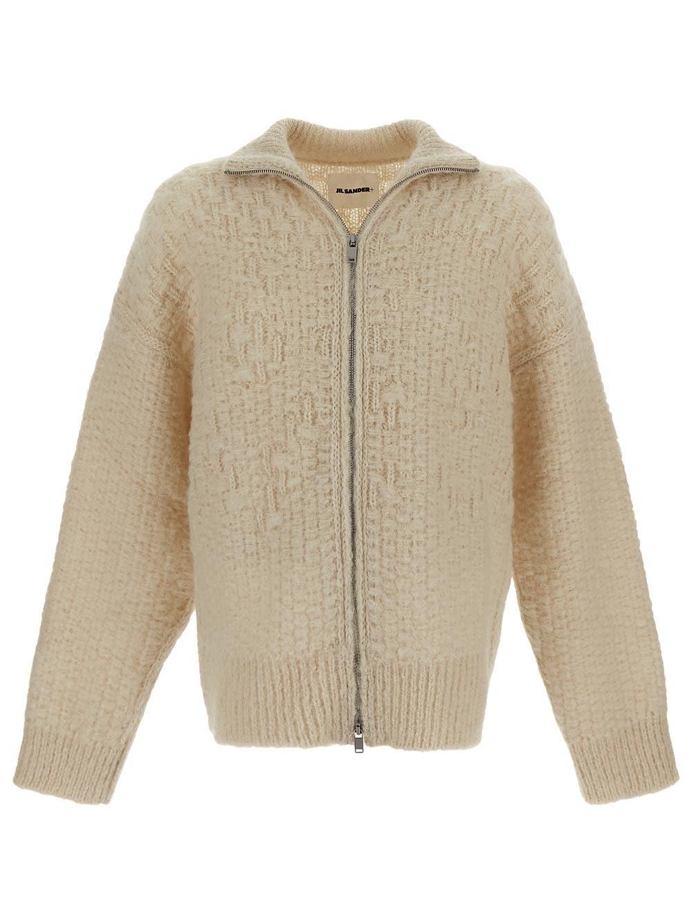 Oluxury Jil Sander Zip Knit