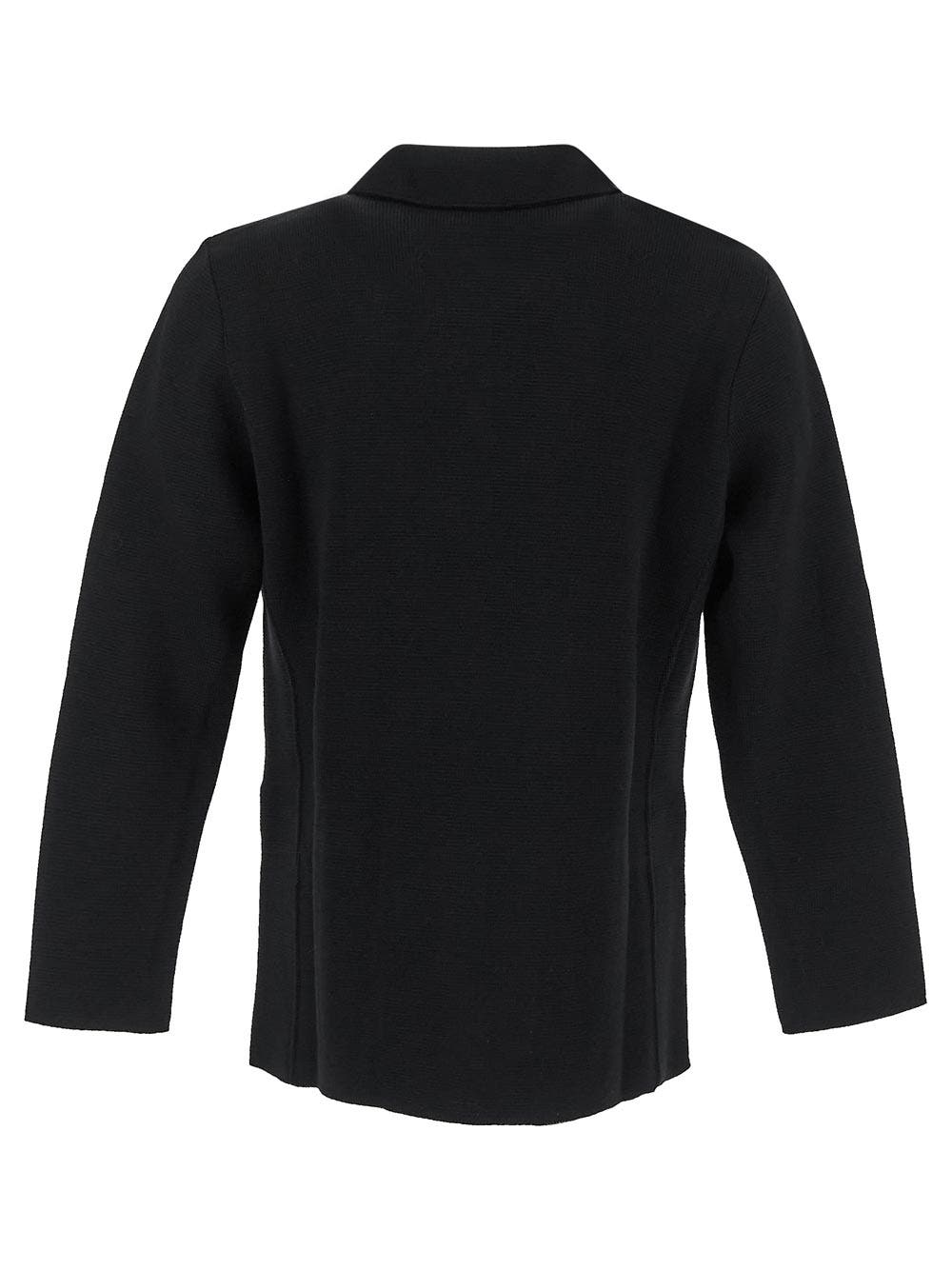 Oluxury Lardini Double-Breasted Knit Jacket