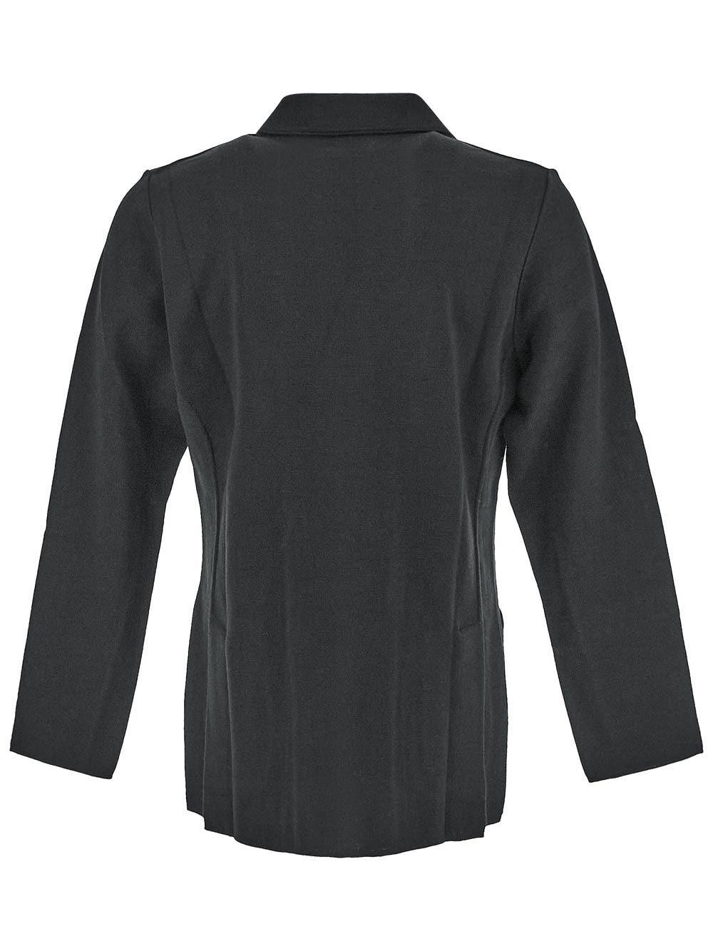 Oluxury Lardini Double-Breasted Knit Jacket