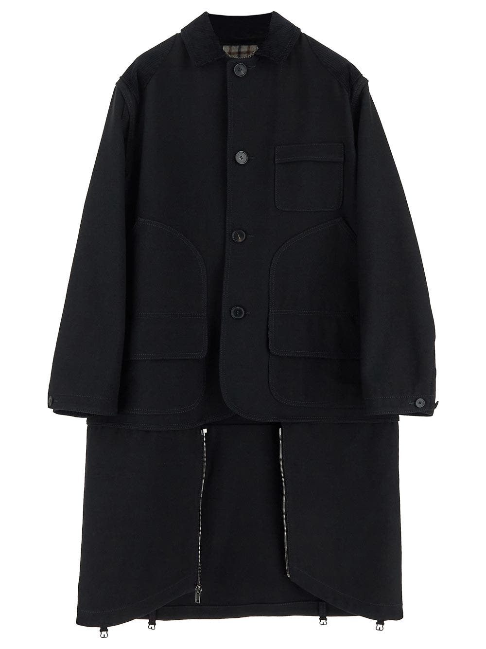 Oluxury Maison Margiela Asymmetric Coat