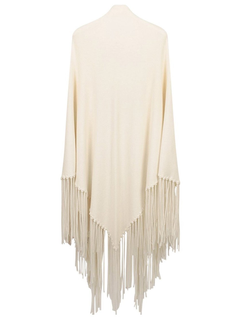 Oluxury Malo Poncho With Fringe
