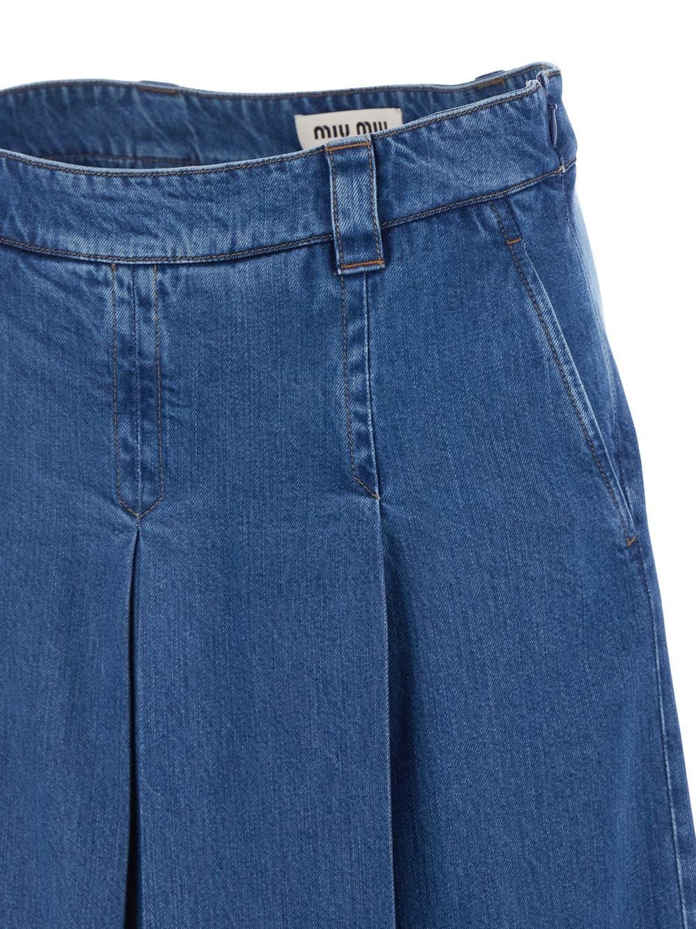 Oluxury Miu Miu Denim Skirt
