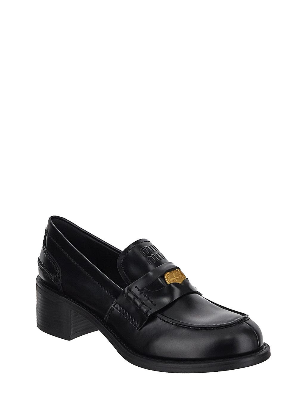 Oluxury Miu Miu Logo Loafer