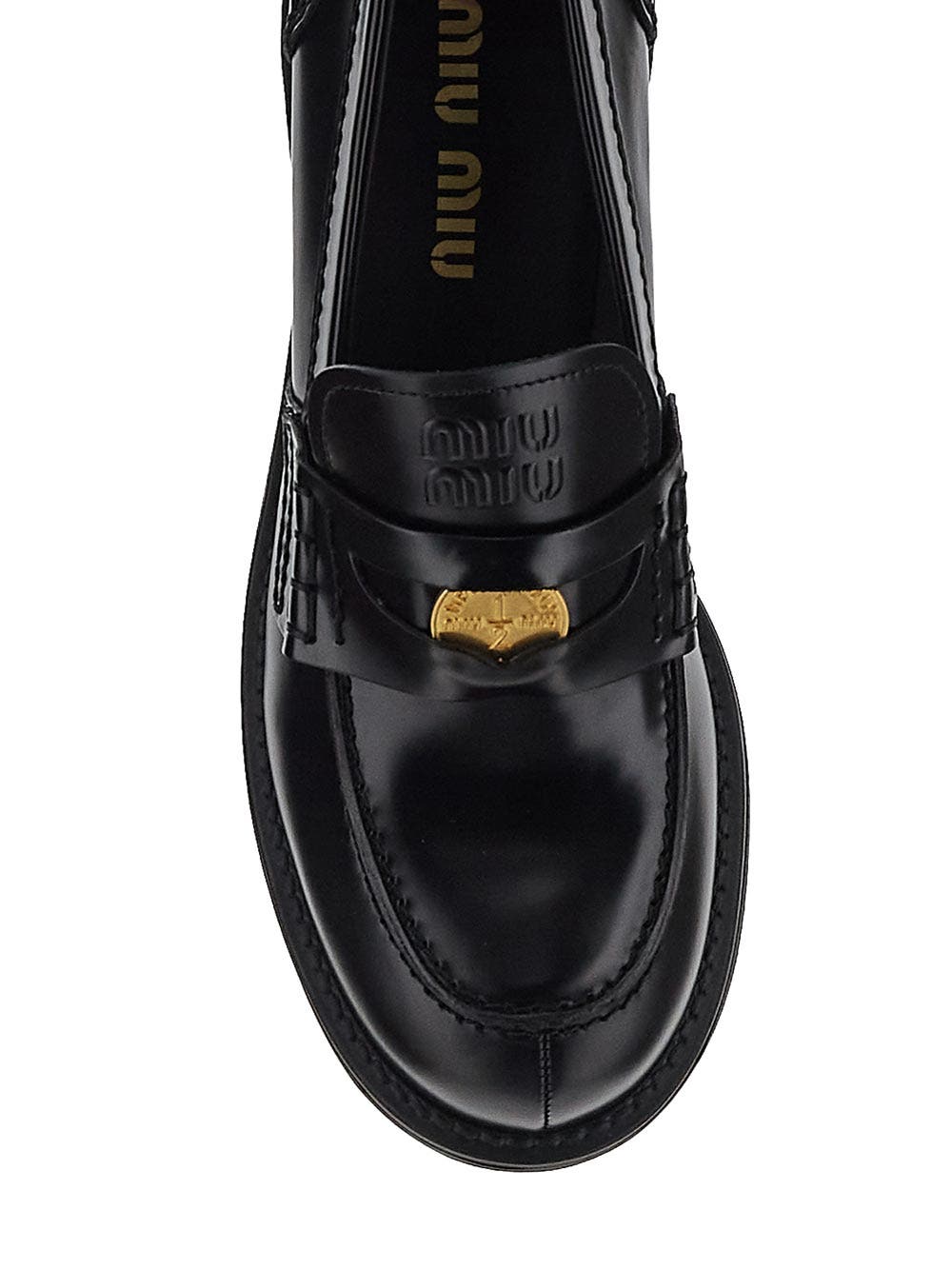 Oluxury Miu Miu Logo Loafer