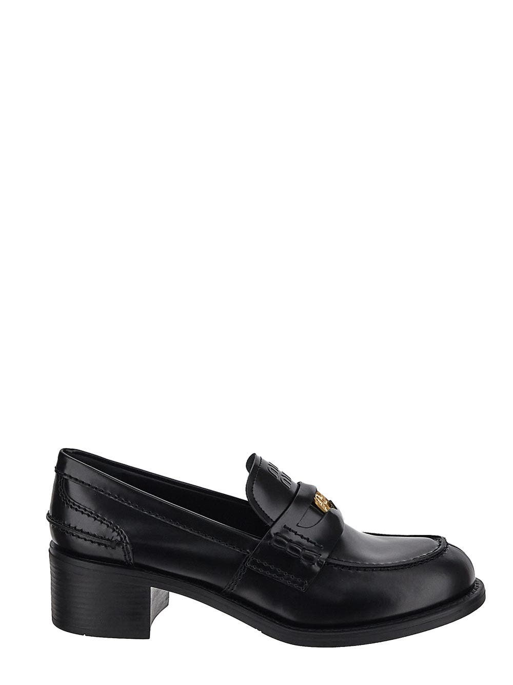 Oluxury Miu Miu Logo Loafer