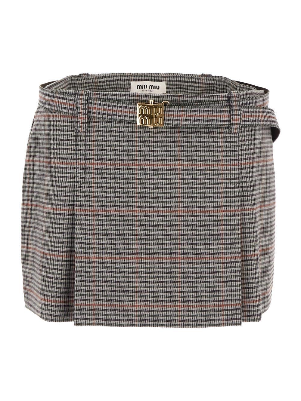 Oluxury Miu Miu Mini Skirt