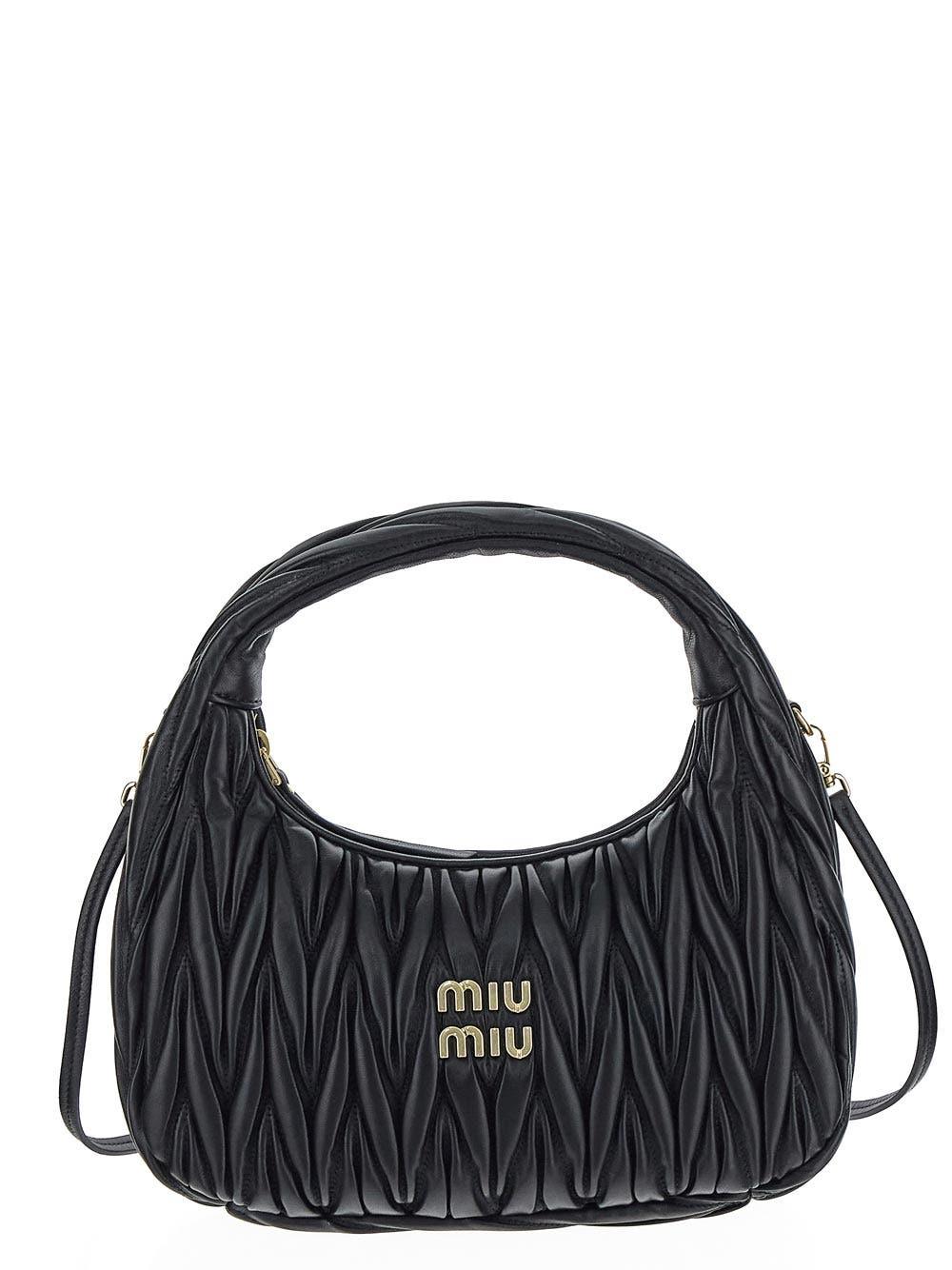Oluxury Miu Miu Miu Wander Hobo Bag