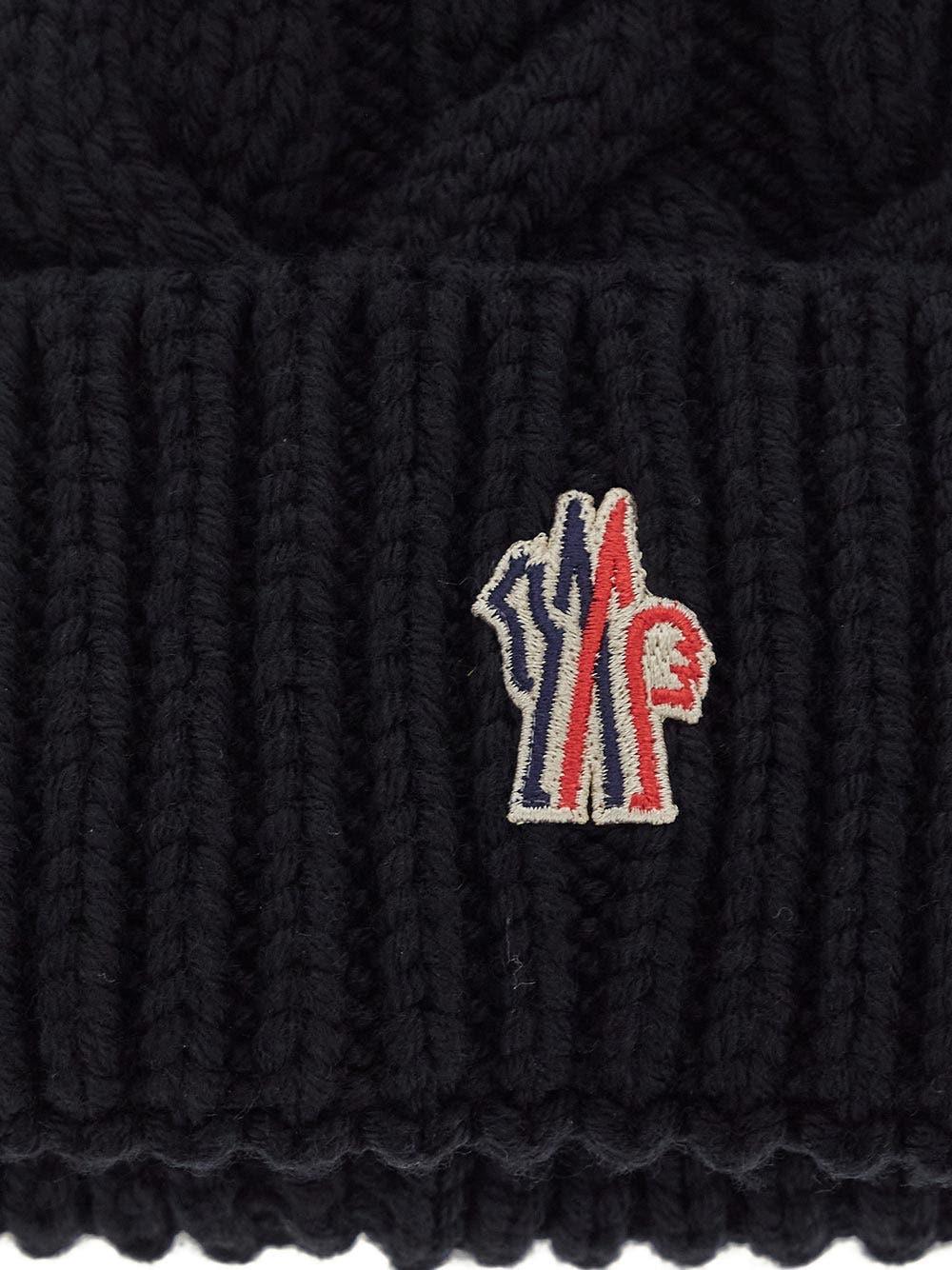 Oluxury Moncler Grenoble Logo Beanie
