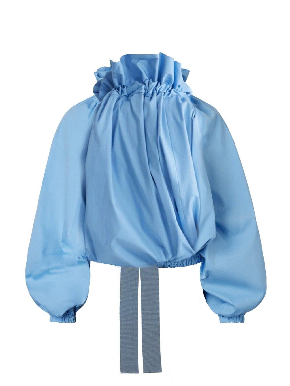 Oluxury Patou Baloon Sleeve Top