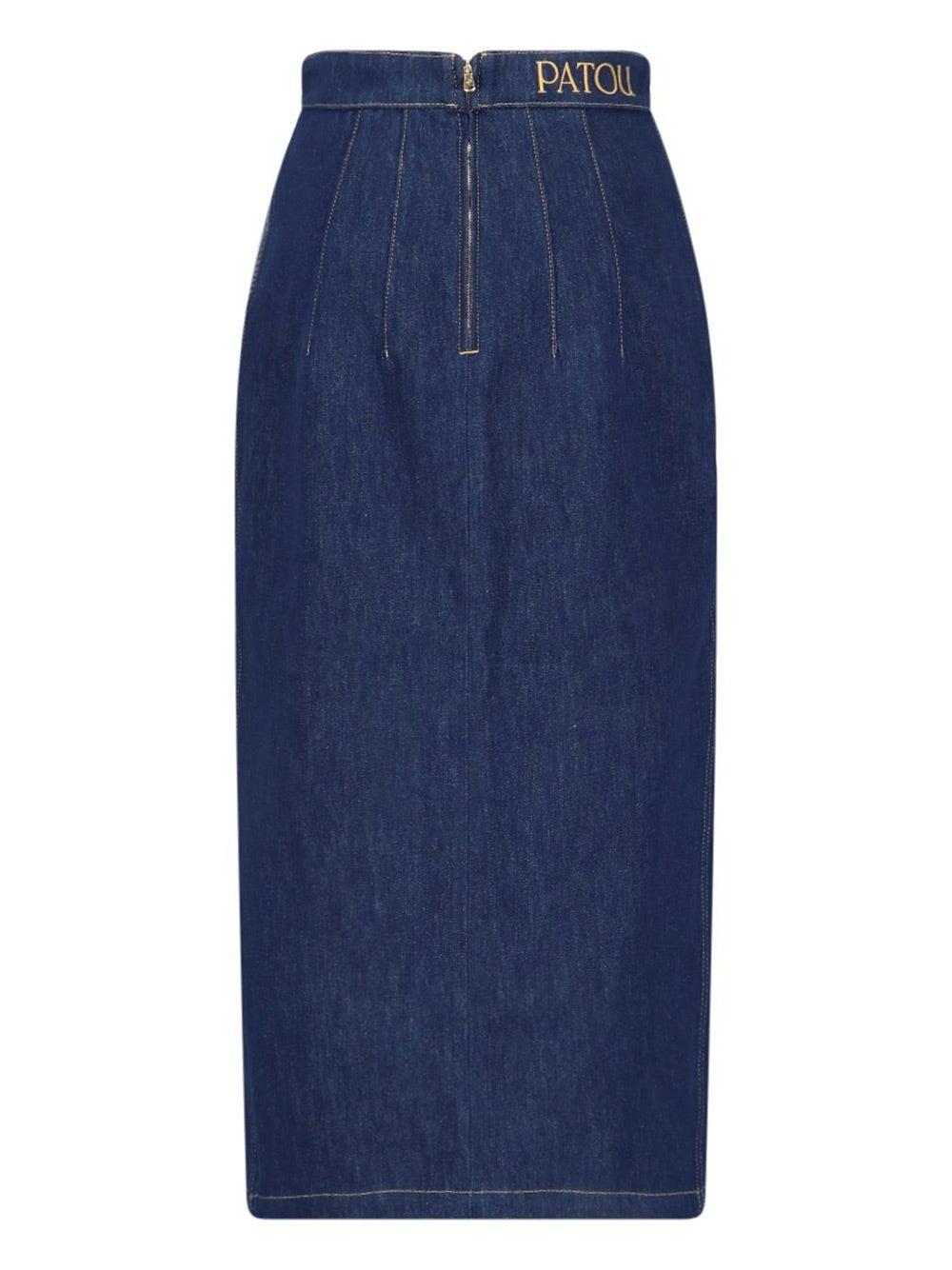 Oluxury Patou Denim Skirt
