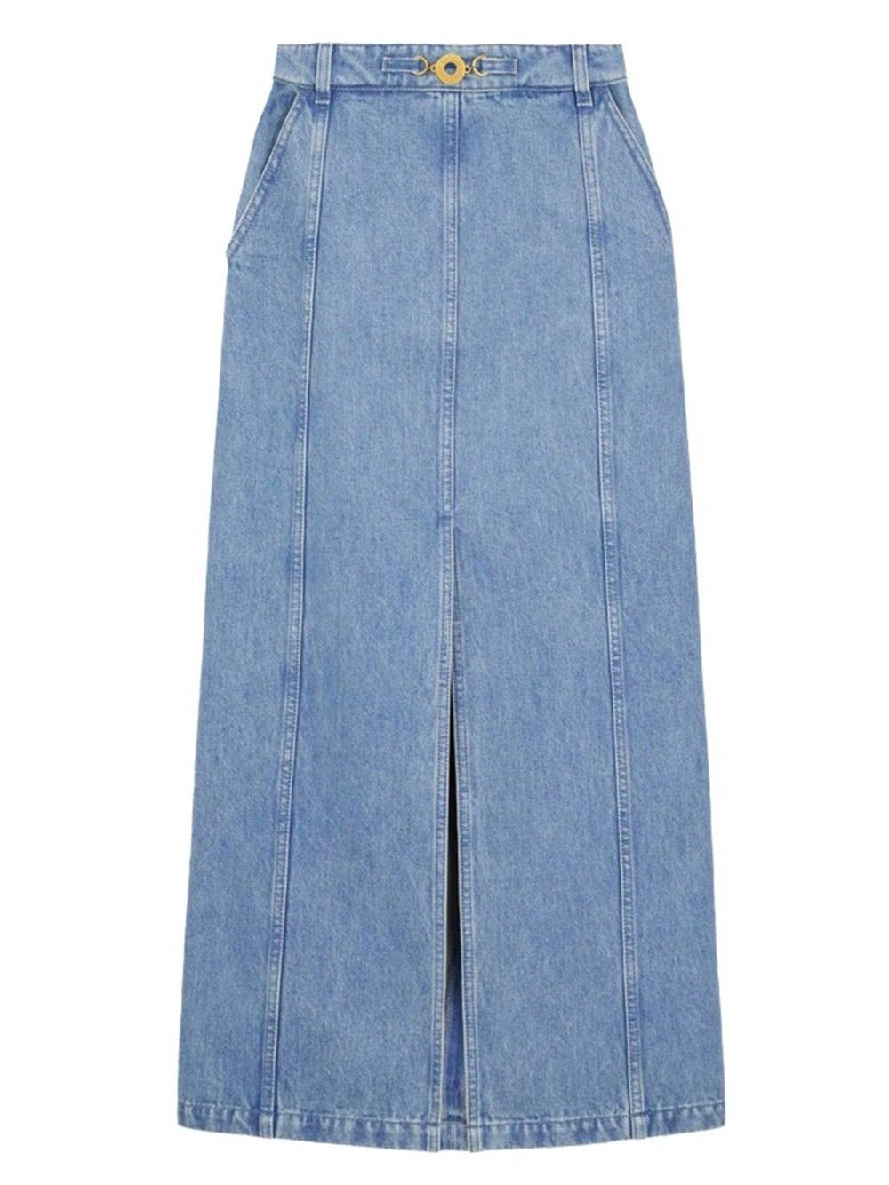 Oluxury Patou Midi-Skirt