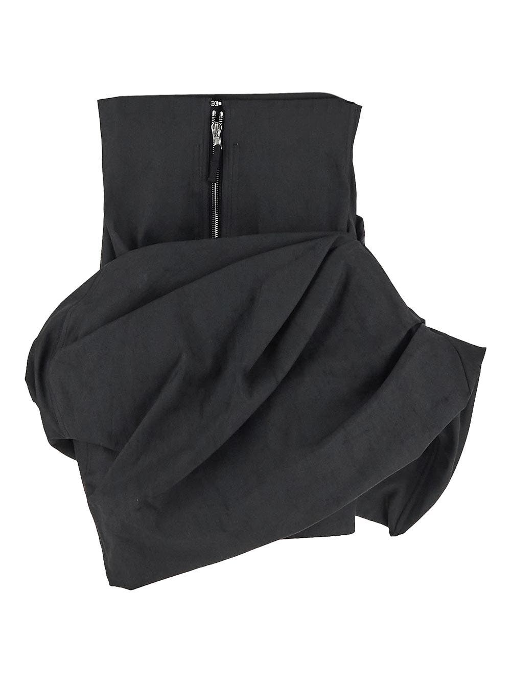 Oluxury Rick Owens Draped Mini-Skirt