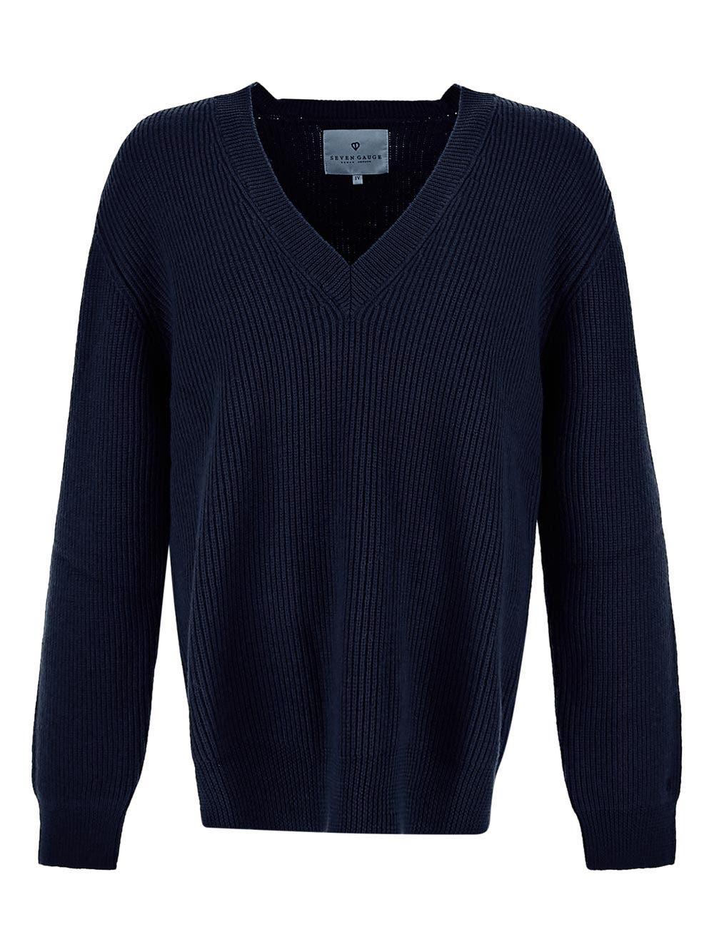 Oluxury Seven Gauge Knitwear neck-v