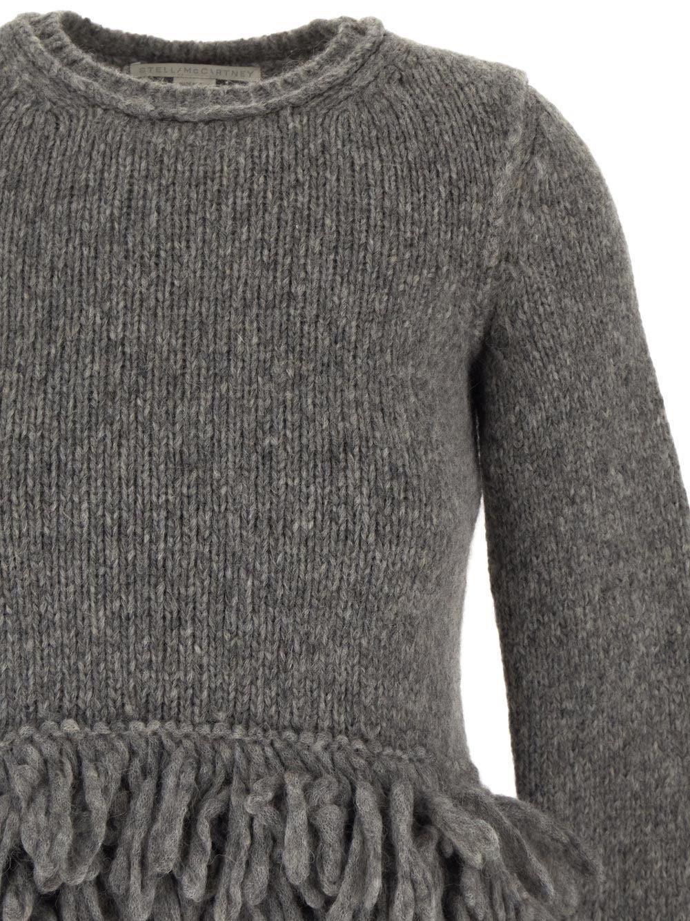 Oluxury Stella Mccartney Fringe Detailed Jumper