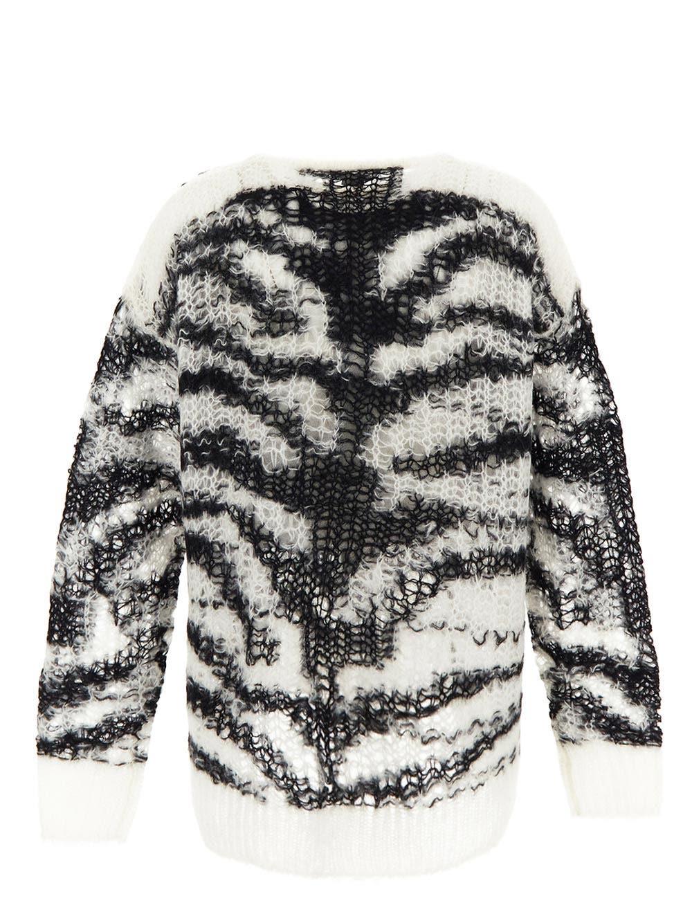 Oluxury Stella Mccartney Open Stich Tiger Jumper