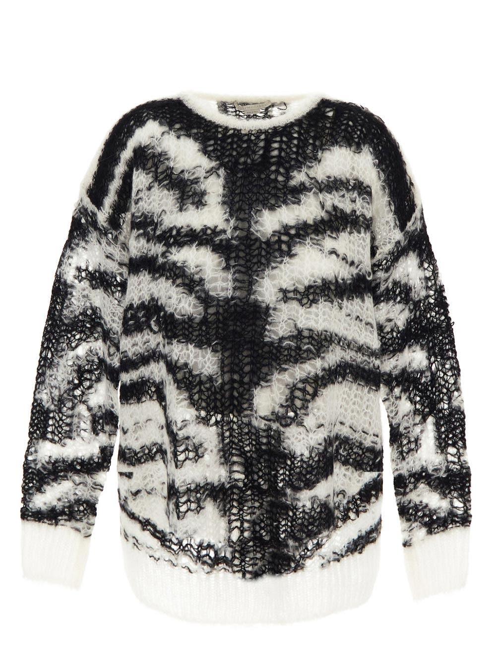 Oluxury Stella Mccartney Open Stich Tiger Jumper