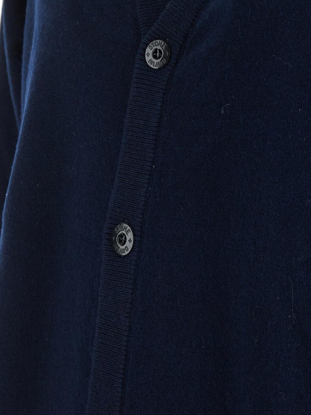 Oluxury Stone Island Logo Cardigan