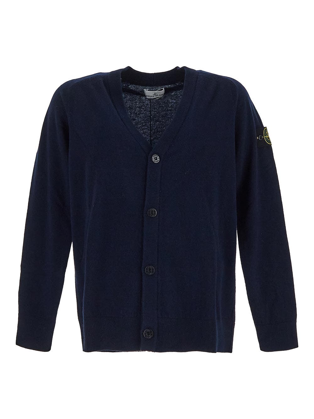 Oluxury Stone Island Logo Cardigan