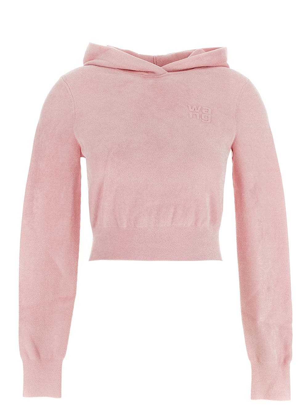 Oluxury T By Alexander Wang Cropped Hoodie