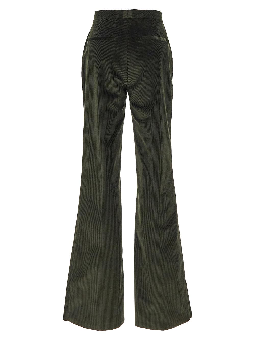 Oluxury Tagliatore Flared Velvet Trousers