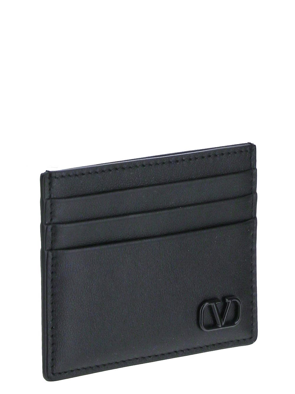 Oluxury Valentino Garavani Black Card Case