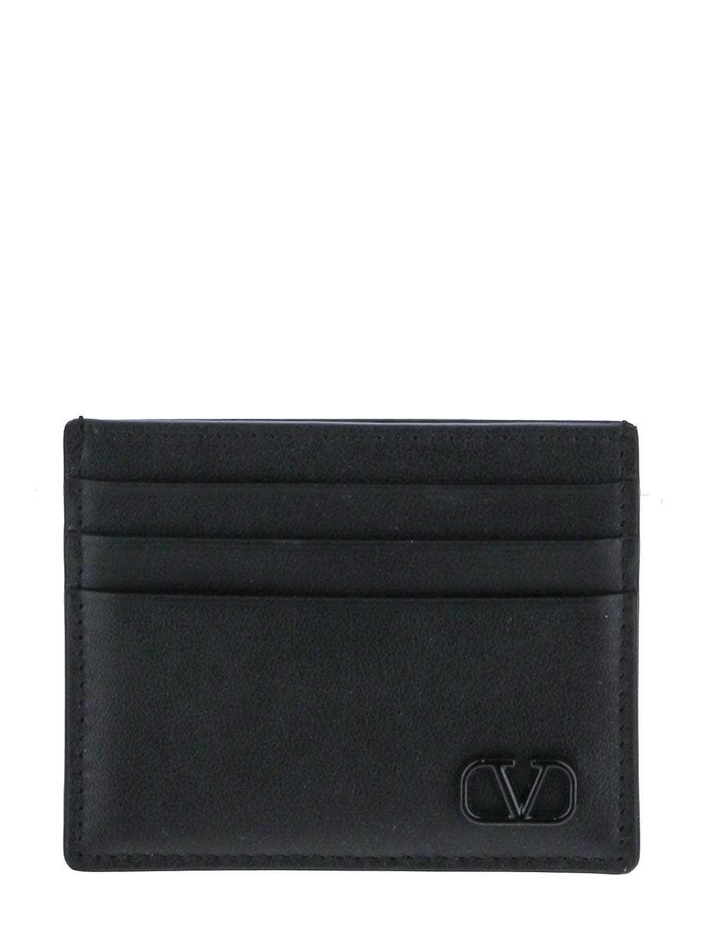Oluxury Valentino Garavani Black Card Case