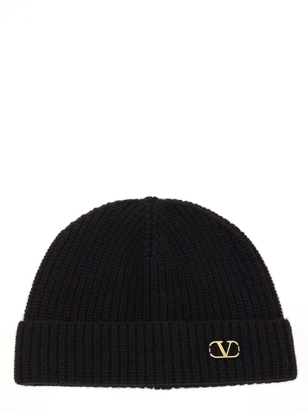 Oluxury Valentino Garavani Logo Beanie