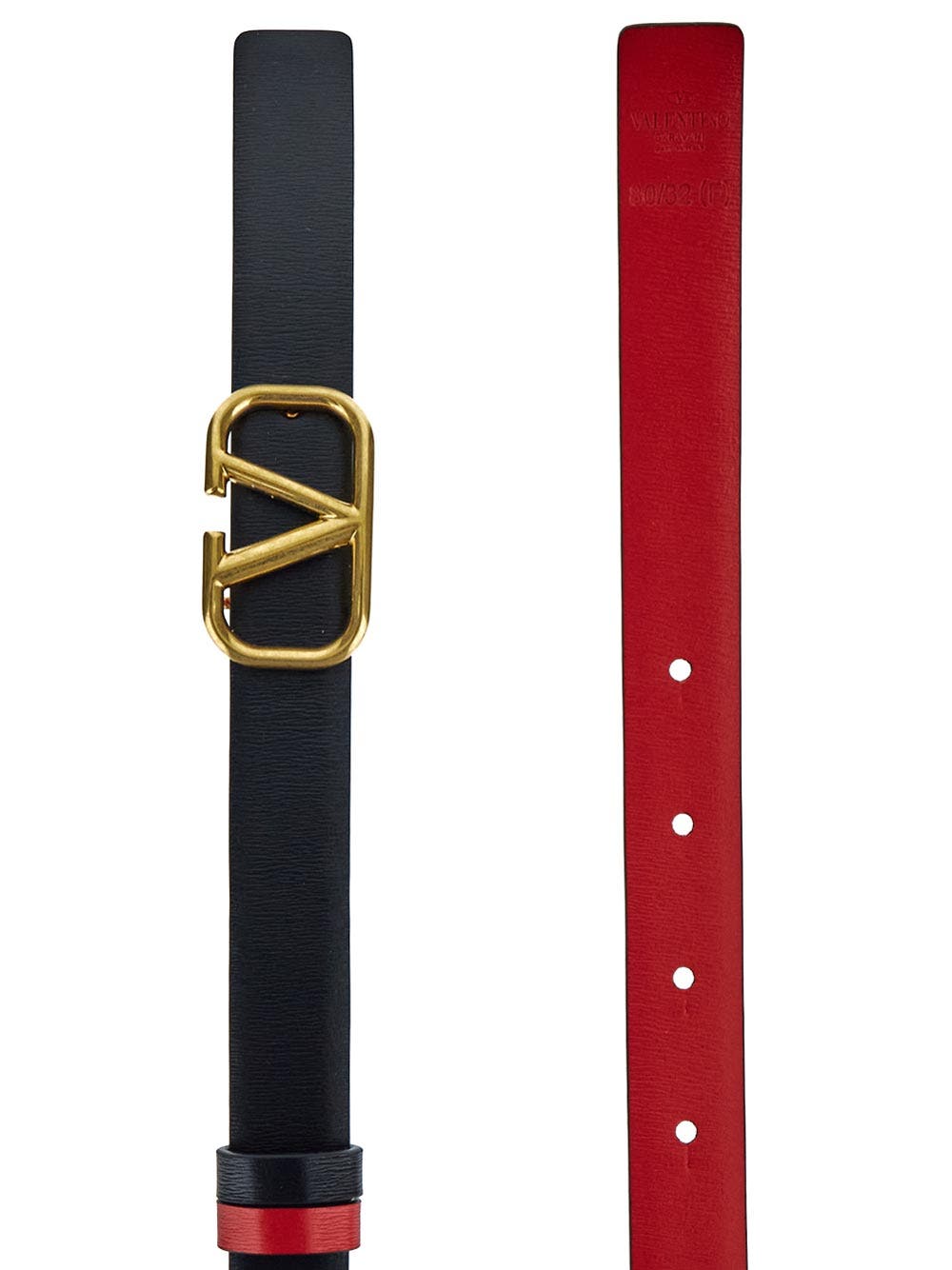 Oluxury Valentino Garavani Reversible V Logo Belt