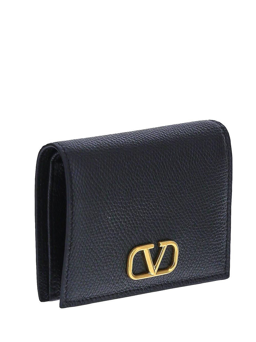 Oluxury Valentino Garavani V Logo Wallet