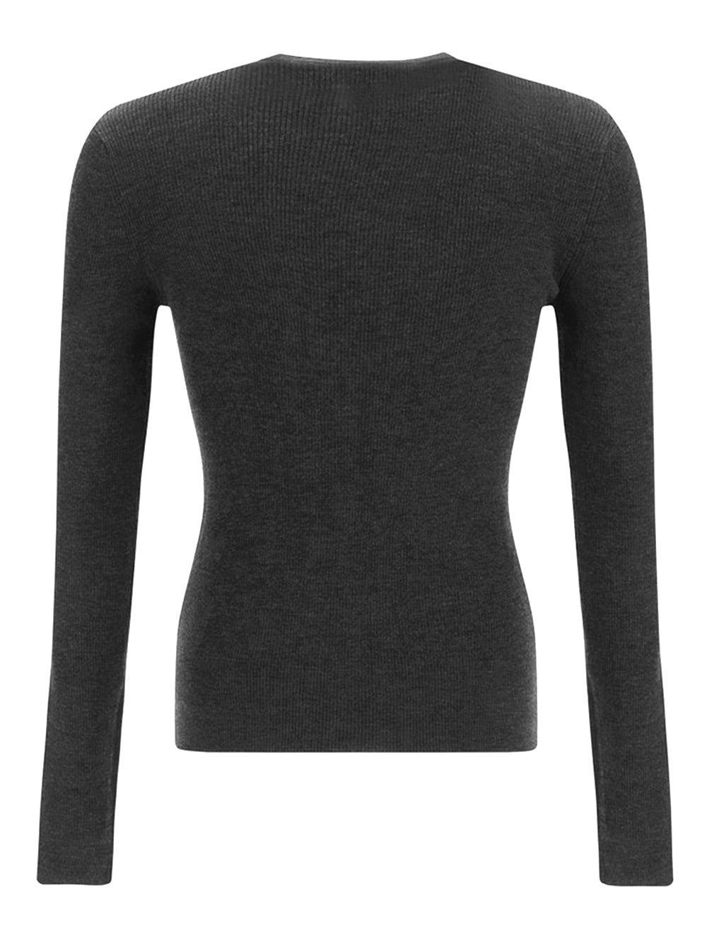 Oluxury Valentino Knitwear Intarsia Logo