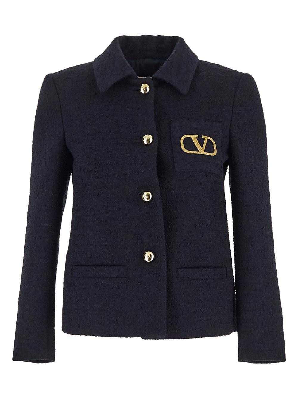 Oluxury Valentino Logo jacket