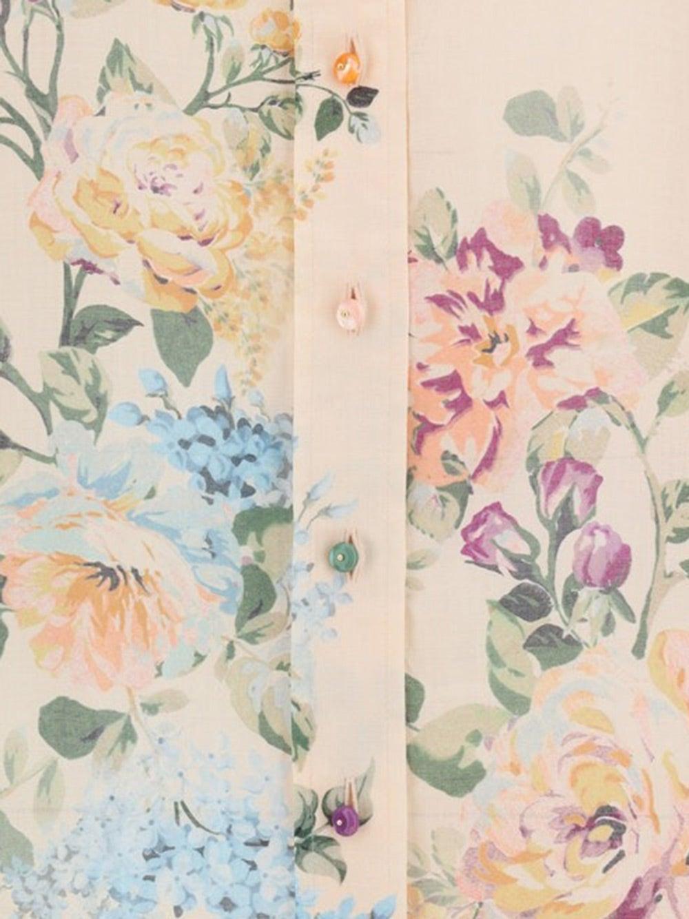 Oluxury Zimmermann Floral Shirt
