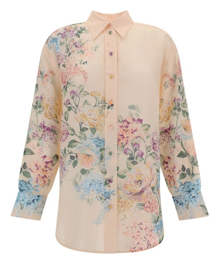 Oluxury Zimmermann Floral Shirt