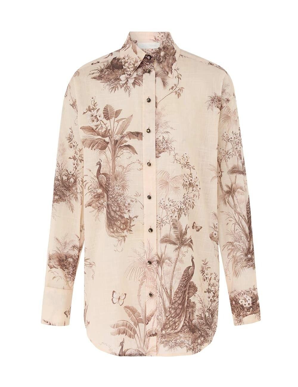 Oluxury Zimmermann Floral Shirt