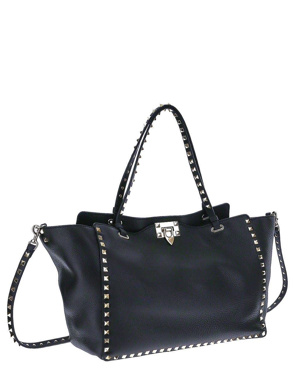 Oluxury Valentino Garavani Rockstud Medium Tote Bag