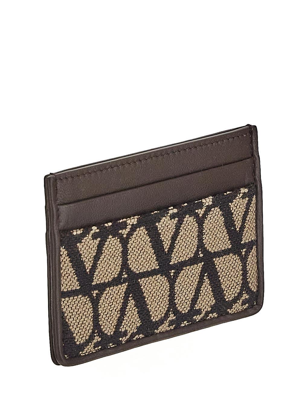 Oluxury Valentino Garavani Toile Iconographe Card Case