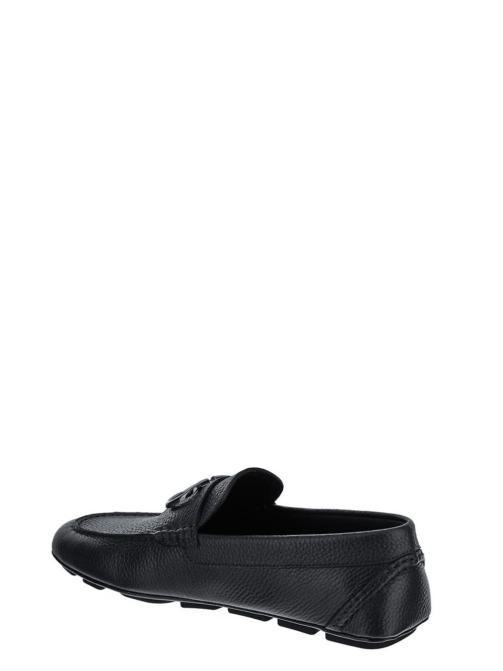 Oluxury Valentino Garavani V-Logo Signature Driving Shoes