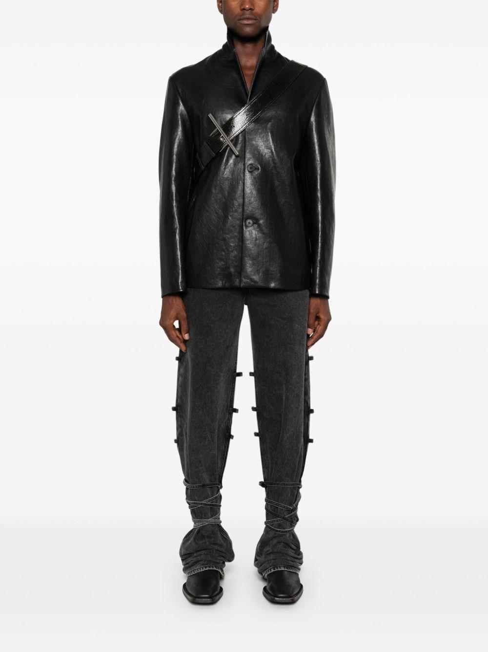 Alexander Mcqueen Baggy Tied Jeans