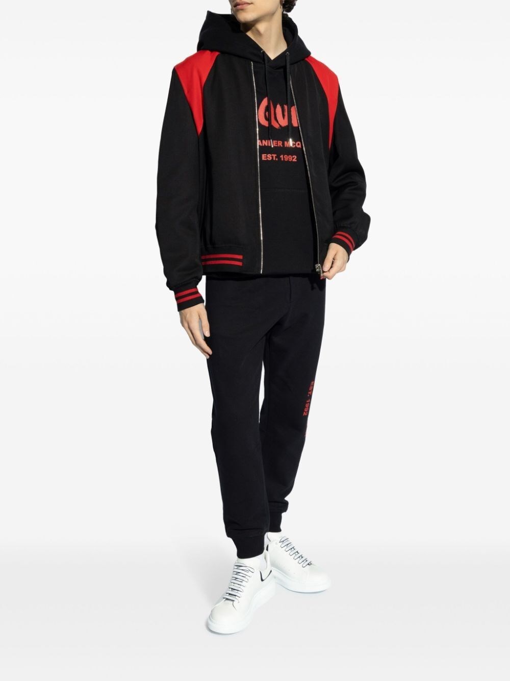 Alexander Mcqueen `Graffiti` Print Hoodie