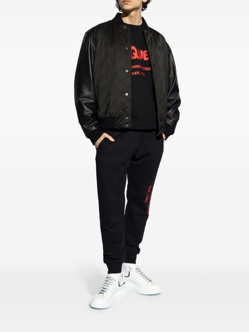 Alexander Mcqueen `Graffiti` Print Sweatshirt