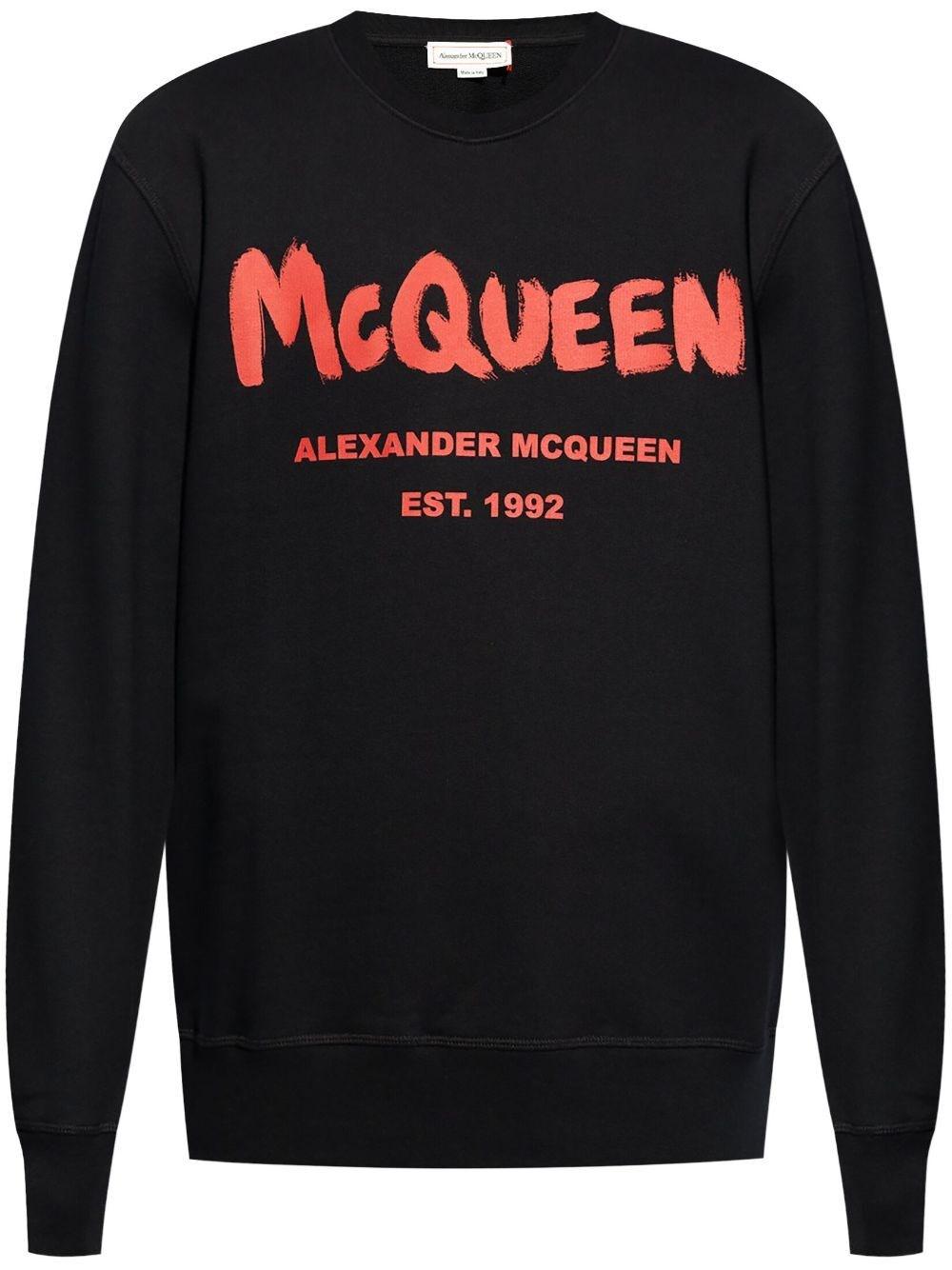 Alexander mcqueen `Graffiti` Print Sweatshirt